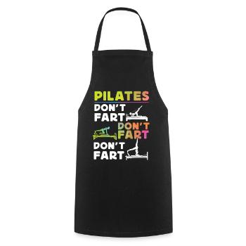 Instructeur de Pilates Enseignant - Tablier de cuisine - noir - Devant - AI Model Male 185 dark (185cm)