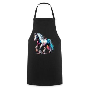 Cheval - Tablier de cuisine - noir - Devant - AI Model Male 185 dark (185cm)