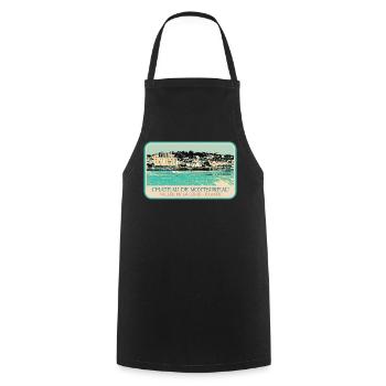 Château de Montsoreau, Vallée de la Loire - Tablier de cuisine - noir - Devant - AI Model Male 185 dark (185cm)