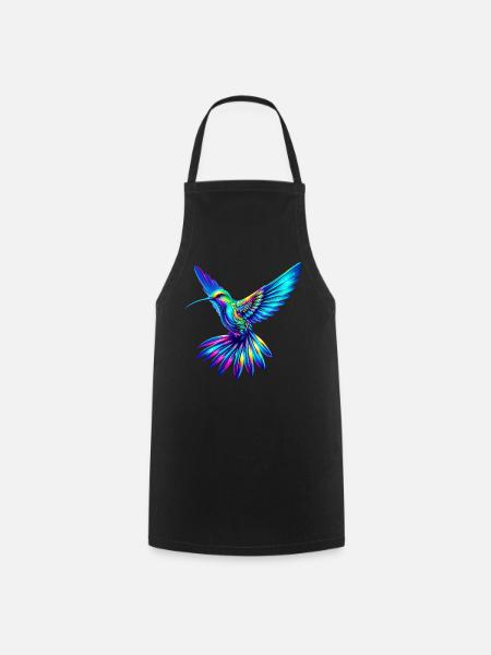 Hummingbird - Cooking Apron - black