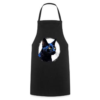 Chat de Bombay Bombay Katze - Tablier de cuisine - noir - Devant - AI Model Male 185 dark (185cm)