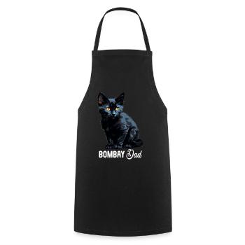 Chat de Bombay Bombay Katze - Tablier de cuisine - noir - Devant - AI Model Male 185 dark (185cm)
