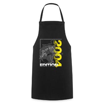 Limited Edition 2004 Limited Edition Football - Cooking Apron - black - Front - AI Model Male 185 dark (185cm)