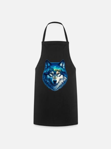 Wolf - Kochschürze - Schwarz