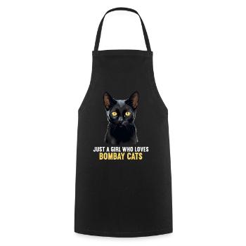 Chat de Bombay Bombay Katze - Tablier de cuisine - noir - Devant - AI Model Male 185 dark (185cm)