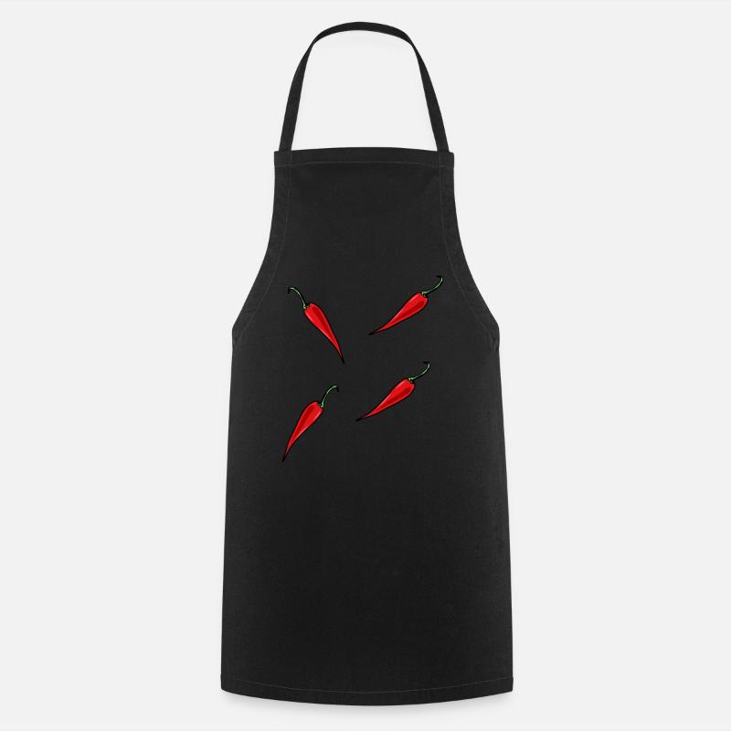 Paprika Chilli Spice - Cooking Apron - black