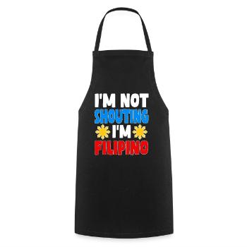 Philippinisches Humor Shirt - Kochschürze - Schwarz - Vorne - AI Model Male 185 dark (185cm)