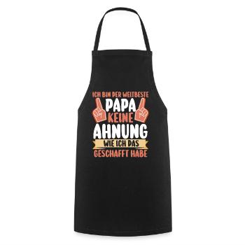 Dad Father's Day Dad - Cooking Apron - black - Front - AI Model Male 185 dark (185cm)