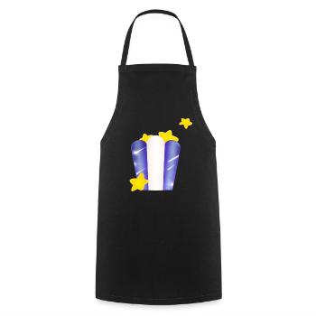 Star bag! - Cooking Apron - black - Front - AI Model Male 185 dark (185cm)