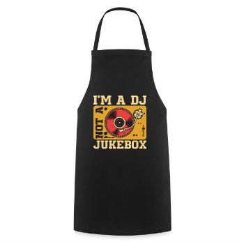 Disc Jockey I'm A DJ Not A Turntable Disc Jockeys - Kochschürze - Schwarz - Vorne - AI Model Male 185 dark (185cm)