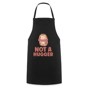 Not A Hugger for a Prickly animal - Cooking Apron - black - Front - AI Model Male 185 dark (185cm)