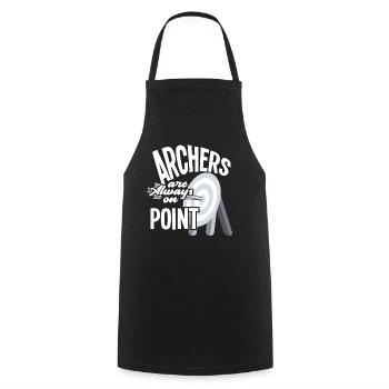 Archers Archery Target - Cooking Apron - black - Front - AI Model Male 185 dark (185cm)