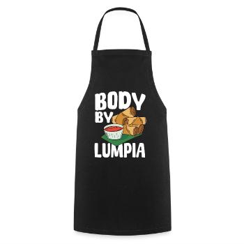 Körper Durch Lumpia - Kochschürze - Schwarz - Vorne - AI Model Male 185 dark (185cm)