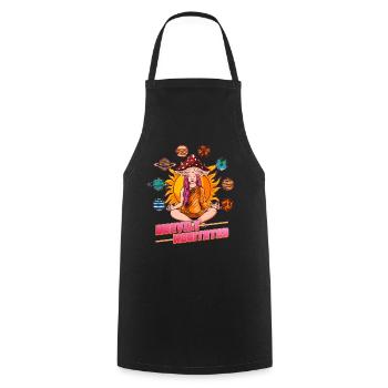 Hippie Mushrooms Shrooms Psychedelic Mushroomhead - Kochschürze - Schwarz - Vorne - AI Model Male 185 dark (185cm)