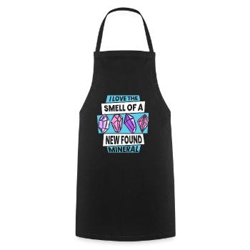 I Love The Smell Of A New Found Mineral Mineral - Cooking Apron - black - Front - AI Model Male 185 dark (185cm)