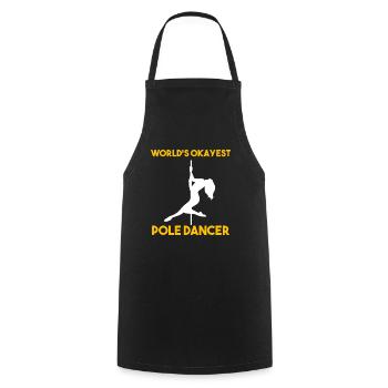 World's Okayest Pole Dancer Tanzlehrer - Kochschürze - Schwarz - Vorne - AI Model Male 185 dark (185cm)