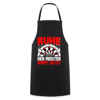 Darts, Dart Player Spell Throwing Master - Cooking Apron - black - Front - AI Model Male 185 dark (185cm)