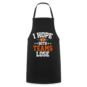 I Hope Both Teams Lose - Cooking Apron - black - Front - AI Model Male 185 dark (185cm)