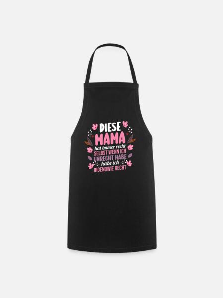 Mutter Muttertag Mama - Kochschürze - Schwarz