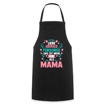 Mom Mother's Day Mom - Cooking Apron - black - Front - AI Model Male 185 dark (185cm)