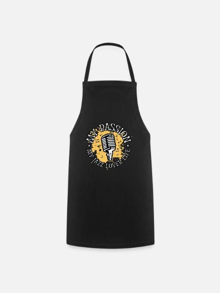 Jazz Music Lover My Passion My Jazz Music Musician - Cooking Apron - black