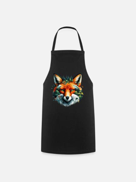 Fuchs - Kochschürze - Schwarz