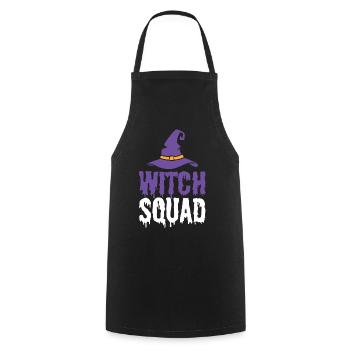 Witch Squad Zauberin - Kochschürze - Schwarz - Vorne - AI Model Male 185 dark (185cm)