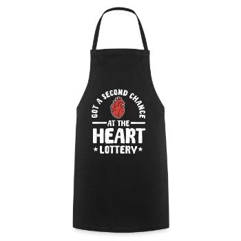 Heart Transplant Warrior Shirt - Cooking Apron - black - Front - AI Model Male 185 dark (185cm)