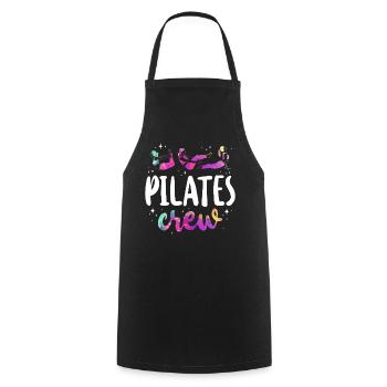 Pilates Instructor Teacher Pilates - Kochschürze - Schwarz - Vorne - AI Model Male 185 dark (185cm)