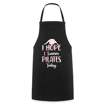Pilates Instructor Teacher I Hope - Kochschürze - Schwarz - Vorne - AI Model Male 185 dark (185cm)