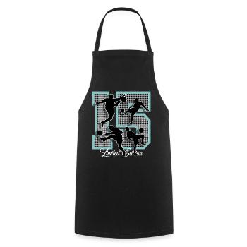 15th Birthday Football - Cooking Apron - black - Front - AI Model Male 185 dark (185cm)