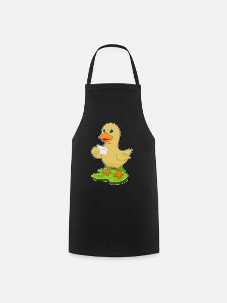 Ente Brief - Kochschürze - Schwarz