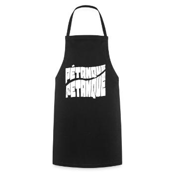 Boule balls for boules boules set and petanque - Cooking Apron - black - Front - AI Model Male 185 dark (185cm)