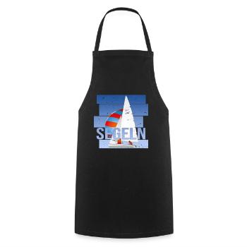 Segeln- Segelsport - Kochschürze - Schwarz - Vorne - AI Model Male 185 dark (185cm)