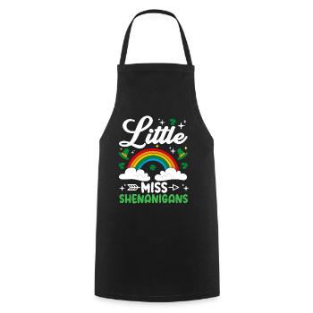 Little Miss Shenanigans Lustiger St. Patricks Day für - Kochschürze - Schwarz - Vorne - AI Model Male 185 dark (185cm)