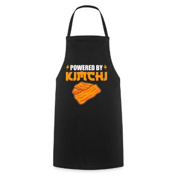 Powered By Kimchi Kimchi-Liebhaber - Kochschürze - Schwarz - Vorne - AI Model Male 185 dark (185cm)