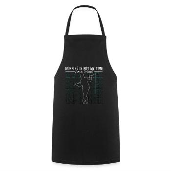 Tap Dancer Morning Is Not My Time Stomping Dancing - Cooking Apron - black - Front - AI Model Male 185 dark (185cm)