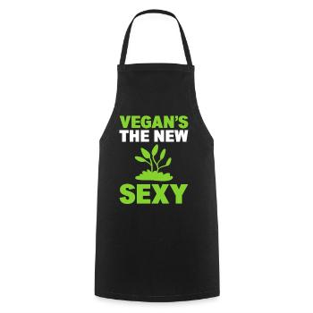 Lustige Veganer Vegan Aktivist - Kochschürze - Schwarz - Vorne - AI Model Male 185 dark (185cm)