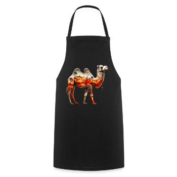 Chameau - Tablier de cuisine - noir - Devant - AI Model Male 185 dark (185cm)
