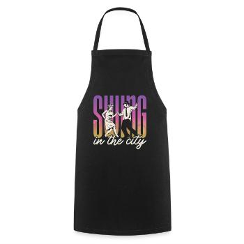 Swing Dance Swing In The City Loves Dance Sport - Cooking Apron - black - Front - AI Model Male 185 dark (185cm)