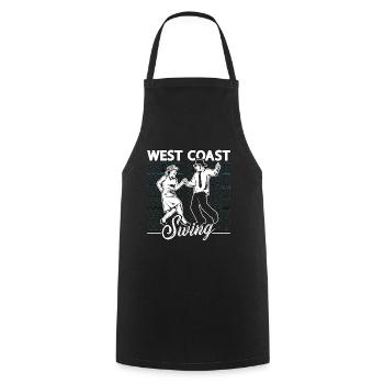 Swing Dance West Coast Swing Loves Couple Dancing - Kochschürze - Schwarz - Vorne - AI Model Male 185 dark (185cm)