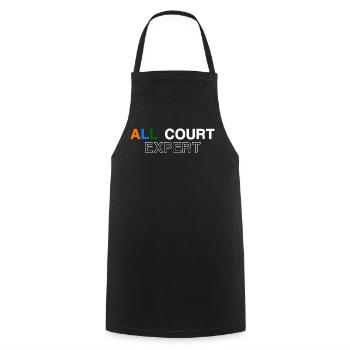 Maillot de tennis All Court Terre battue Gazon Hard Court - Tablier de cuisine - noir - Devant - AI Model Male 185 dark (185cm)