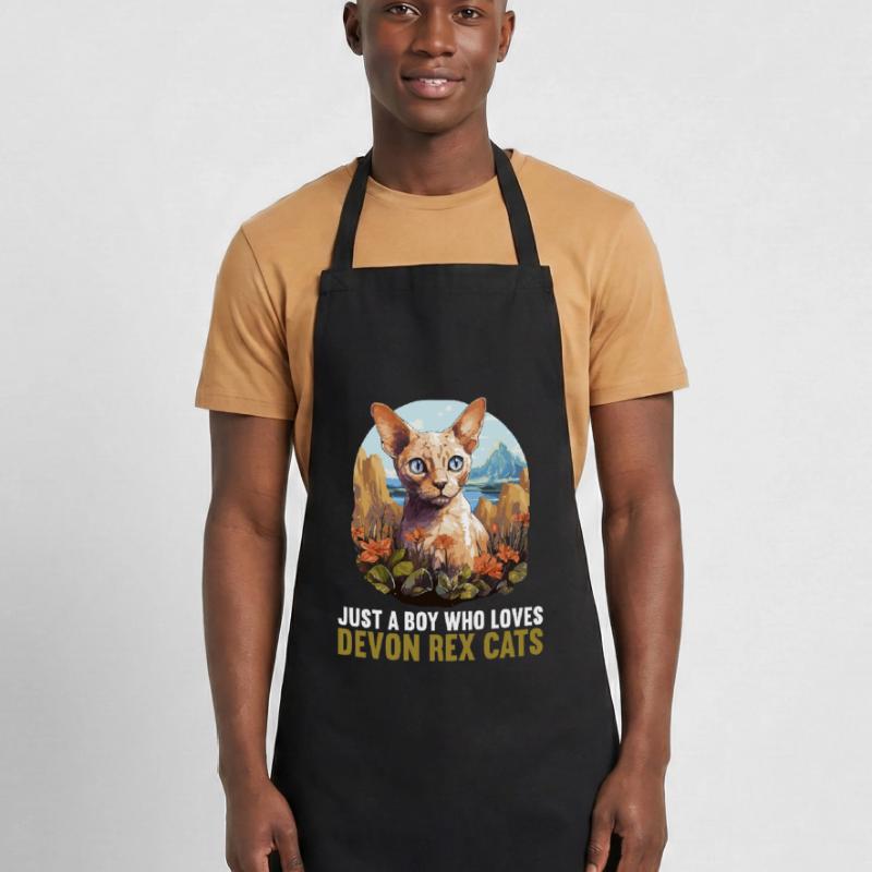 Devon Rex Kitten Devon Rex Cat Cooking Apron