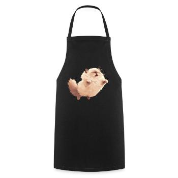 Himalayan Cat Colourpoint Katze - Cooking Apron - black - Front - AI Model Male 185 dark (185cm)