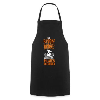 Instructeur de Pilates Enseignant - Tablier de cuisine - noir - Devant - AI Model Male 185 dark (185cm)