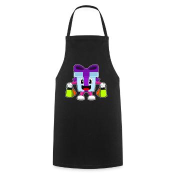 Forfait Achats de Noël - Tablier de cuisine - noir - Devant - AI Model Male 185 dark (185cm)