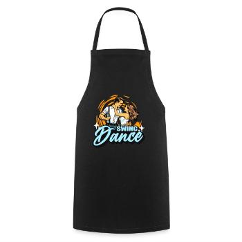 Swing Dance Lindy Hop Couple Dancing Swing Dancer - Cooking Apron - black - Front - AI Model Male 185 dark (185cm)