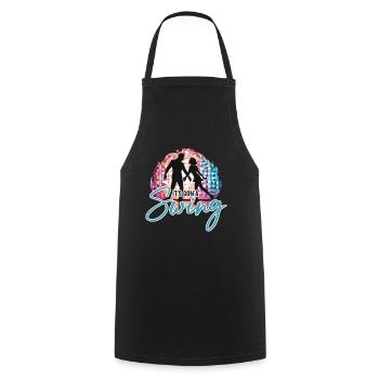 Swing Dance It's Gon'a Swing Loves Dance Sport - Cooking Apron - black - Front - AI Model Male 185 dark (185cm)
