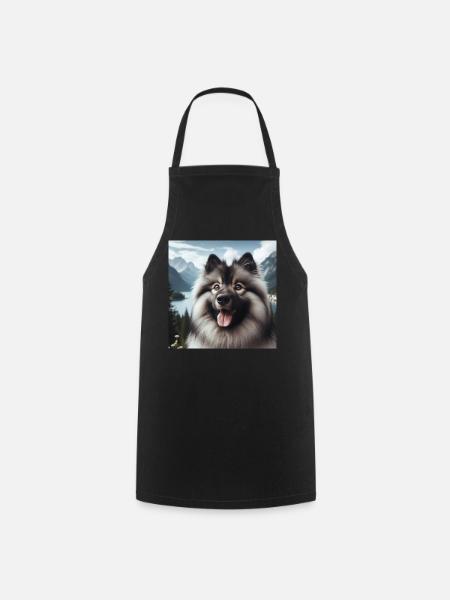 Joyeux Wolfspitz - Tablier de cuisine - noir