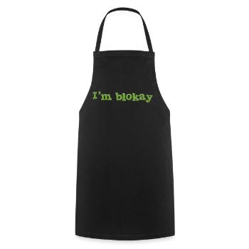 I'm blokay - Kochschürze - Schwarz - Vorne - AI Model Male 185 dark (185cm)